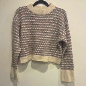 Topshop Multicolor Cowl Neck Sweater (S)